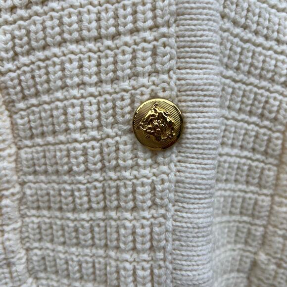 Tuckernuck Hyacinth House Woven Maybourne Cardigan Sweater Cream Ivory XXL - Picture 6 of 10